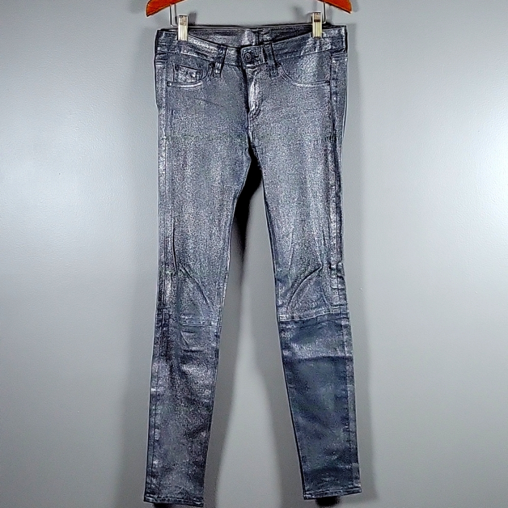 Rag & Bone Leather Low Rise Skinny Pants Size 25